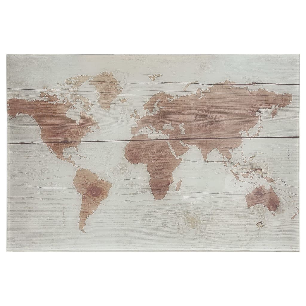 Wall Mounted Magnetic Board Glass 50x30 cm